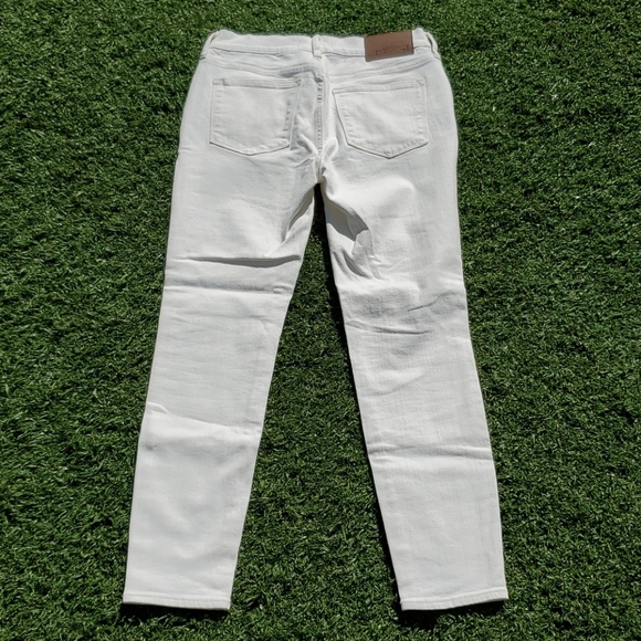 NEW J Crew Mercantile White Denim Skinny Jeans 28